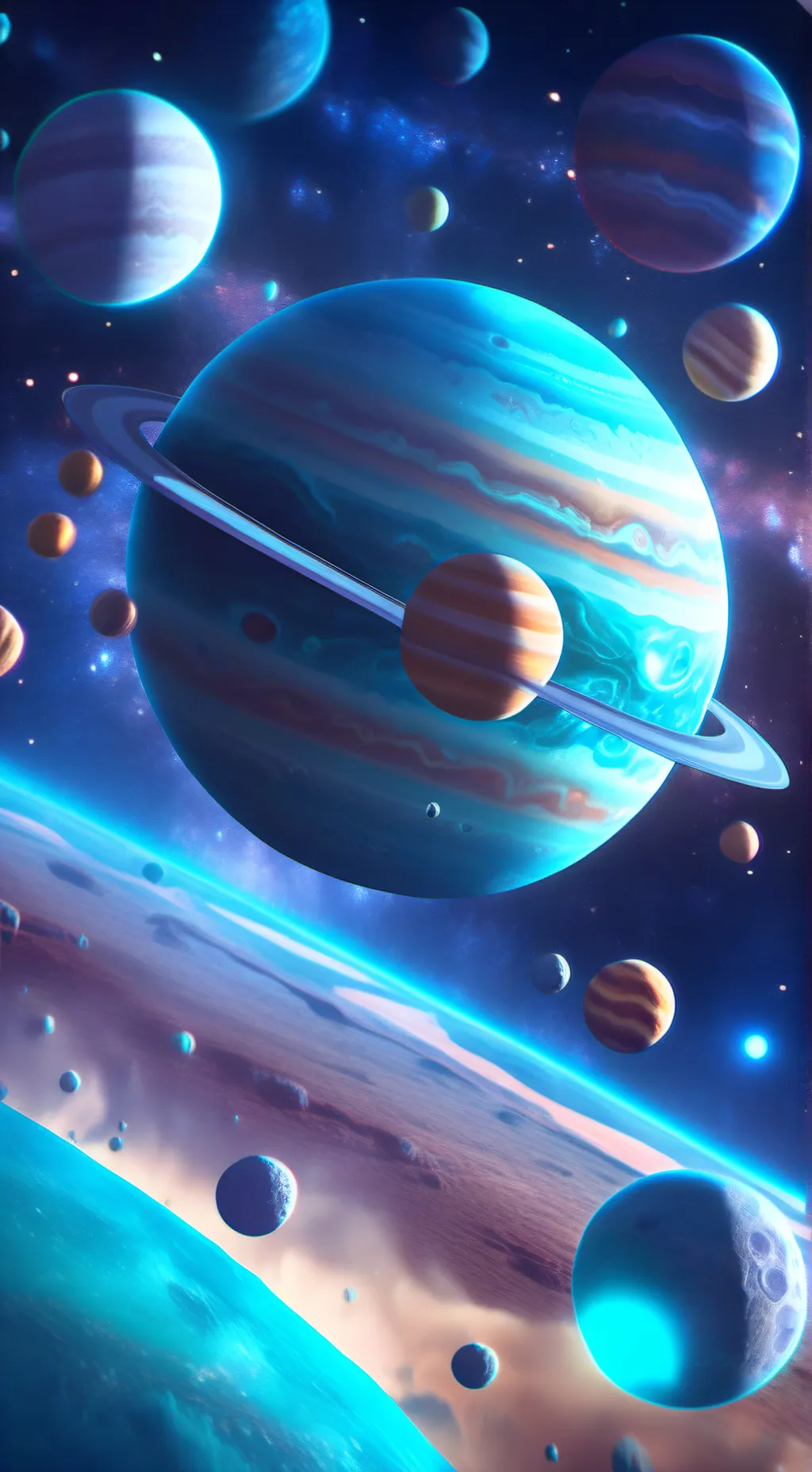 ai character: Uranus's moons background