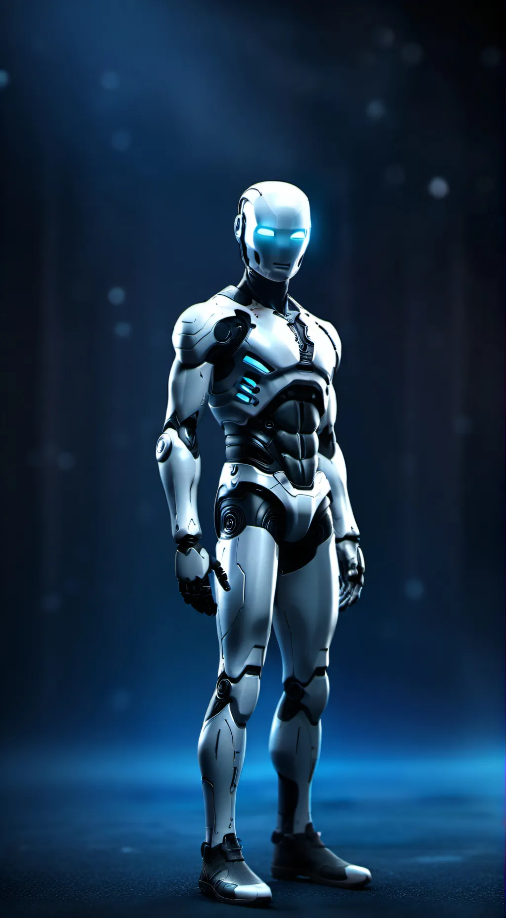 ai character: el robot de santi  background