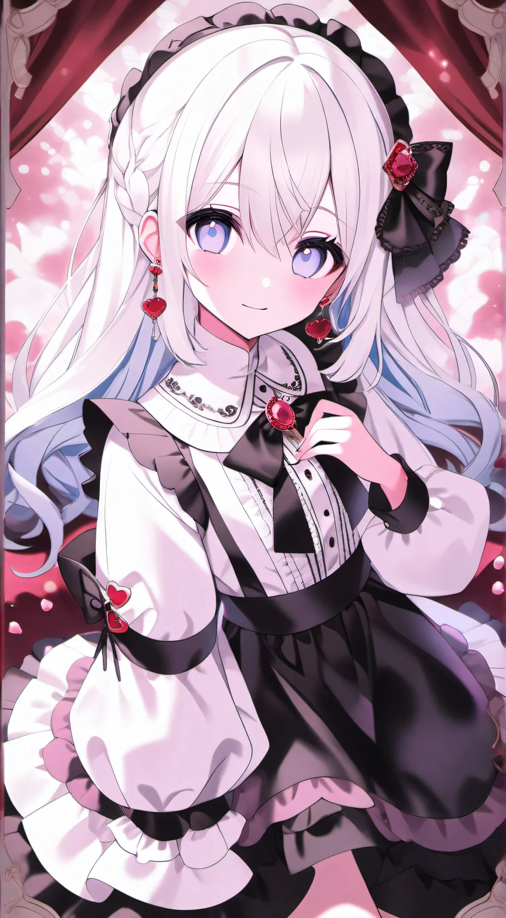 ai character: Girl  background