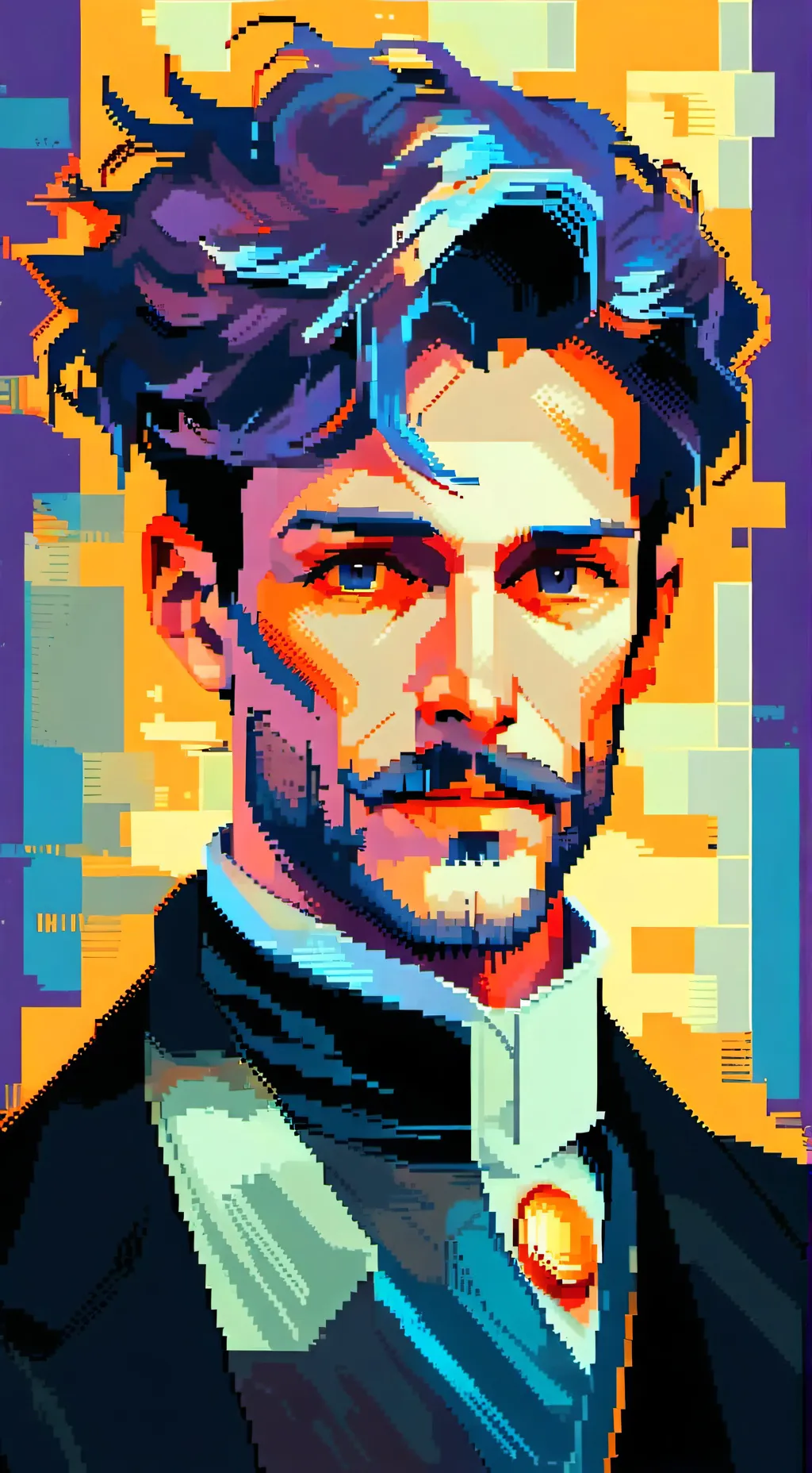 ai character: ᖴOᖇՏᗩKᗴᑎ background