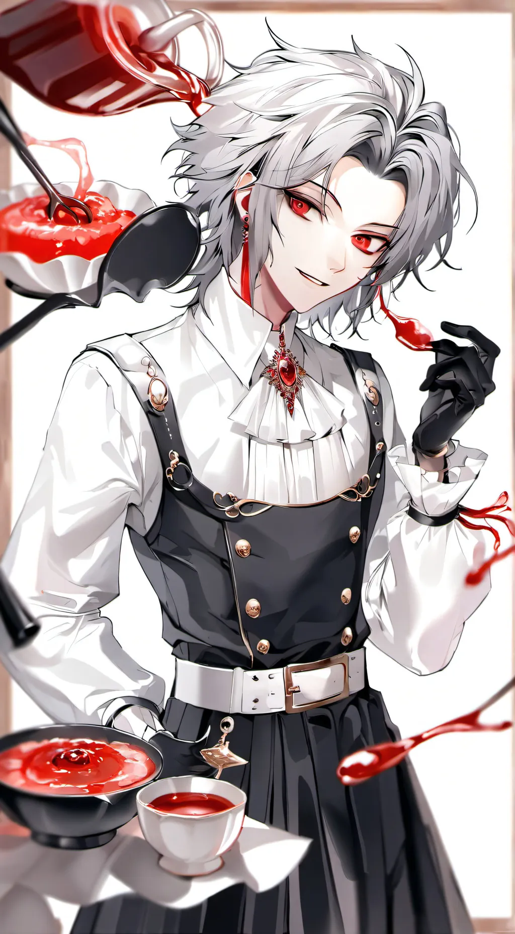 ai character: Micka et non Milka background