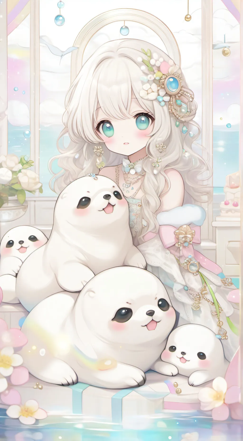 ai character: Baby seals power 2 background