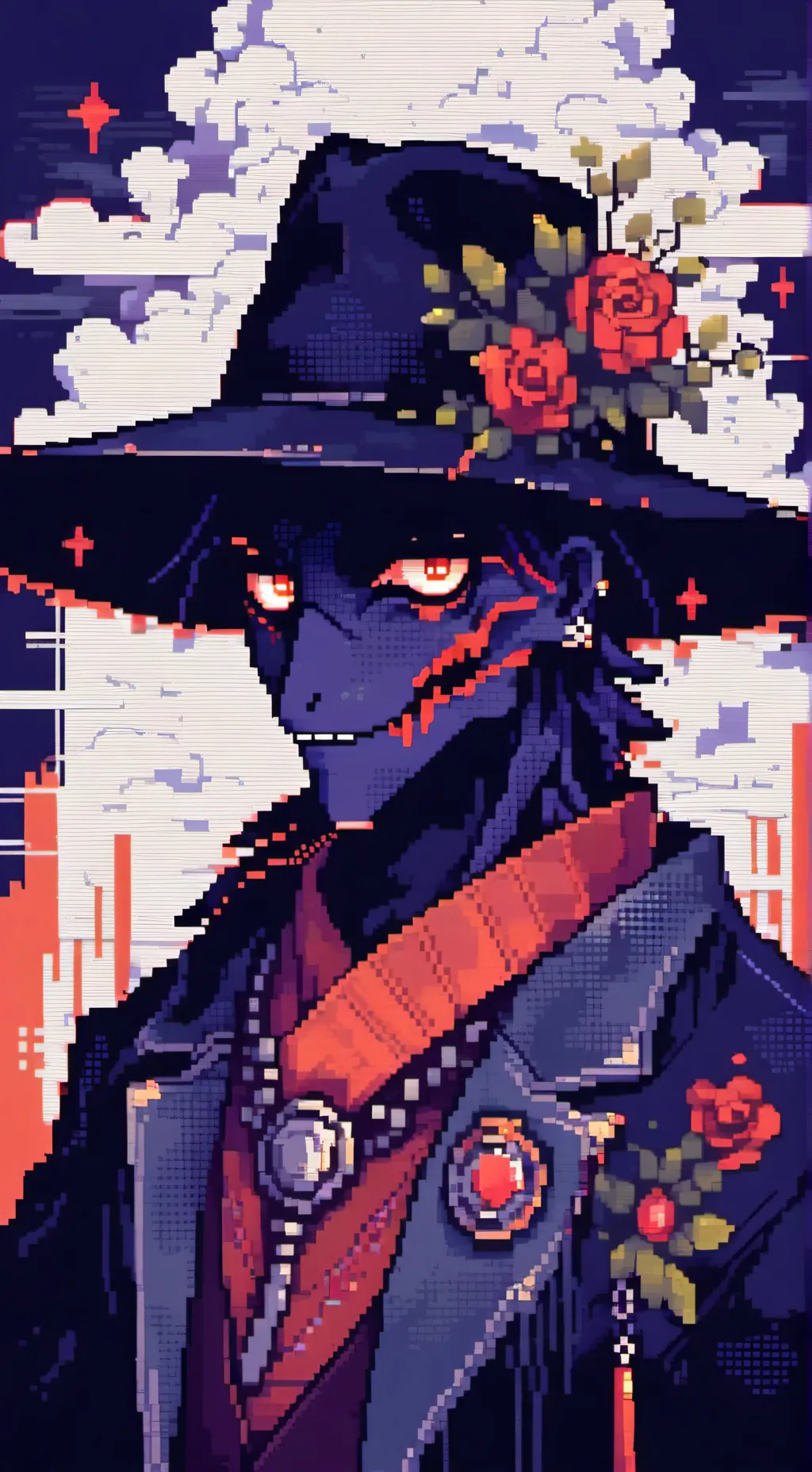 ai character: red-man  background