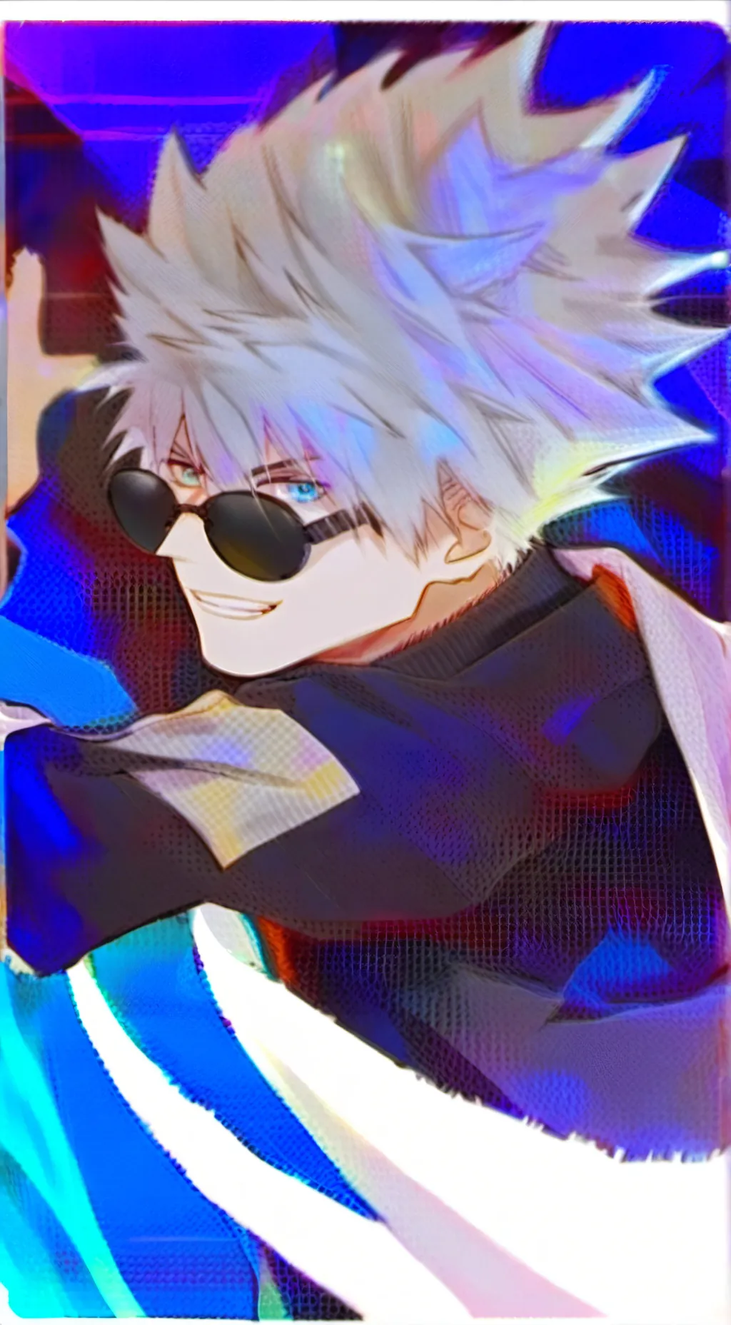 ai character: gojo(i tried ^^) background