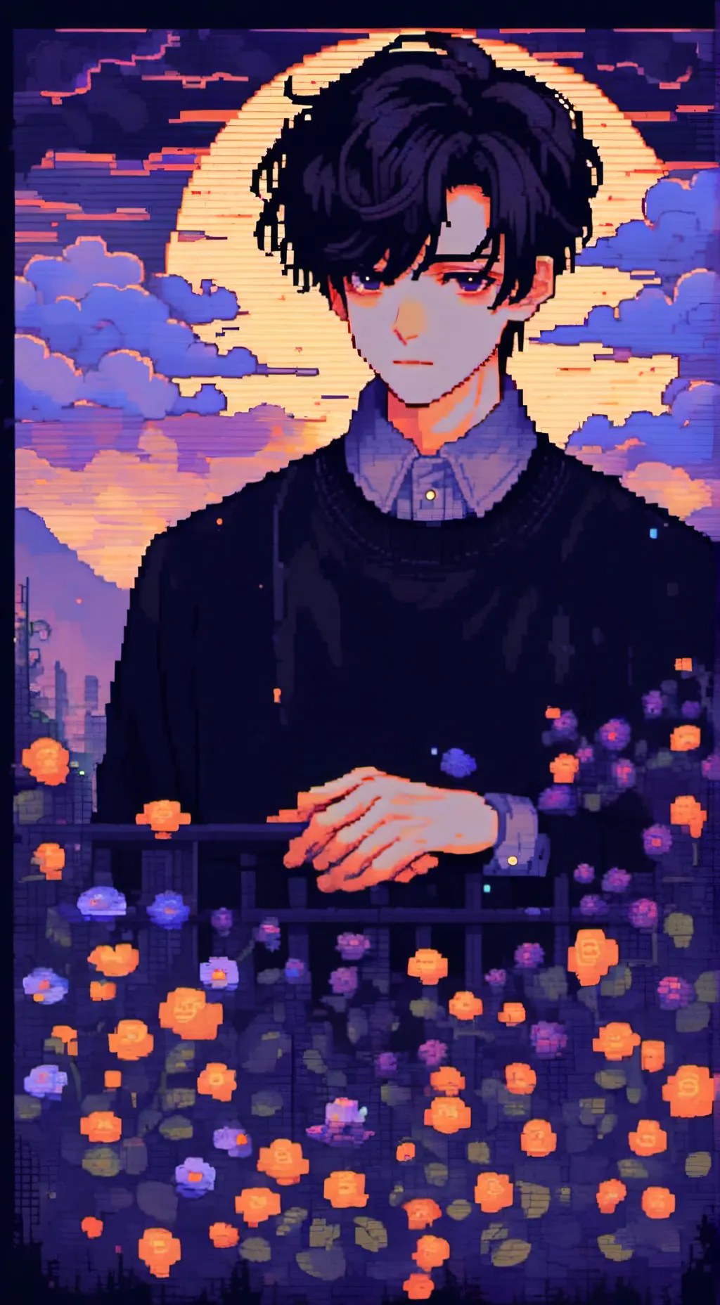 ai character: Tsuki Hori background