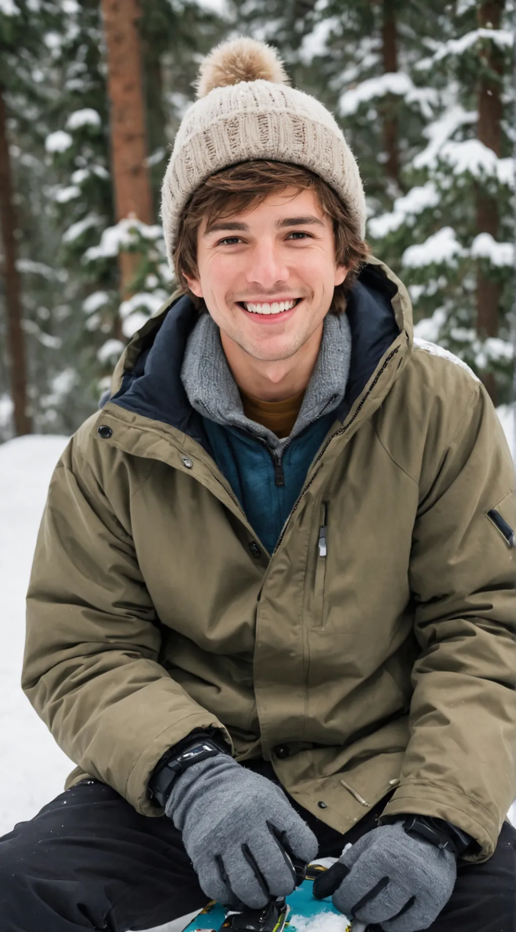 ai character: 🌨️JUSTIN☃️ background