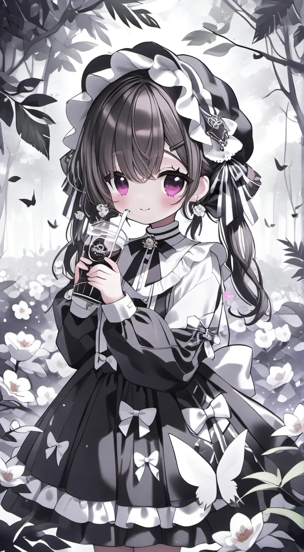 ai character: baby  background