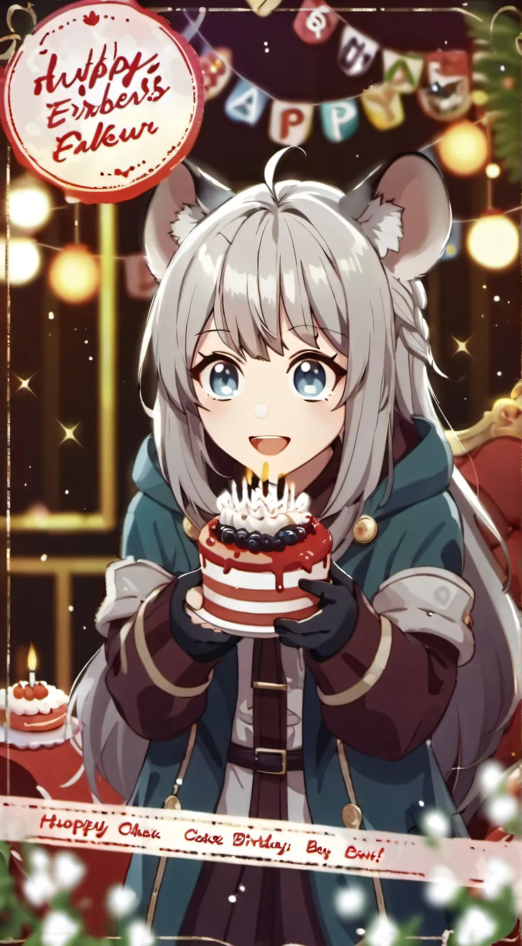 ai character: Roxy's bday  background