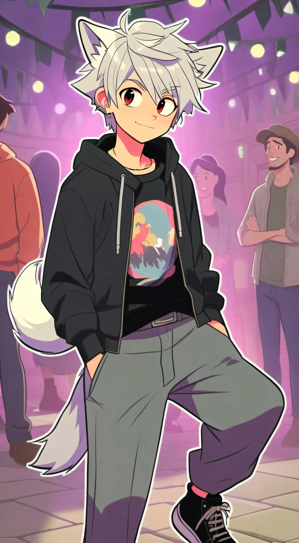 ai character: leo background