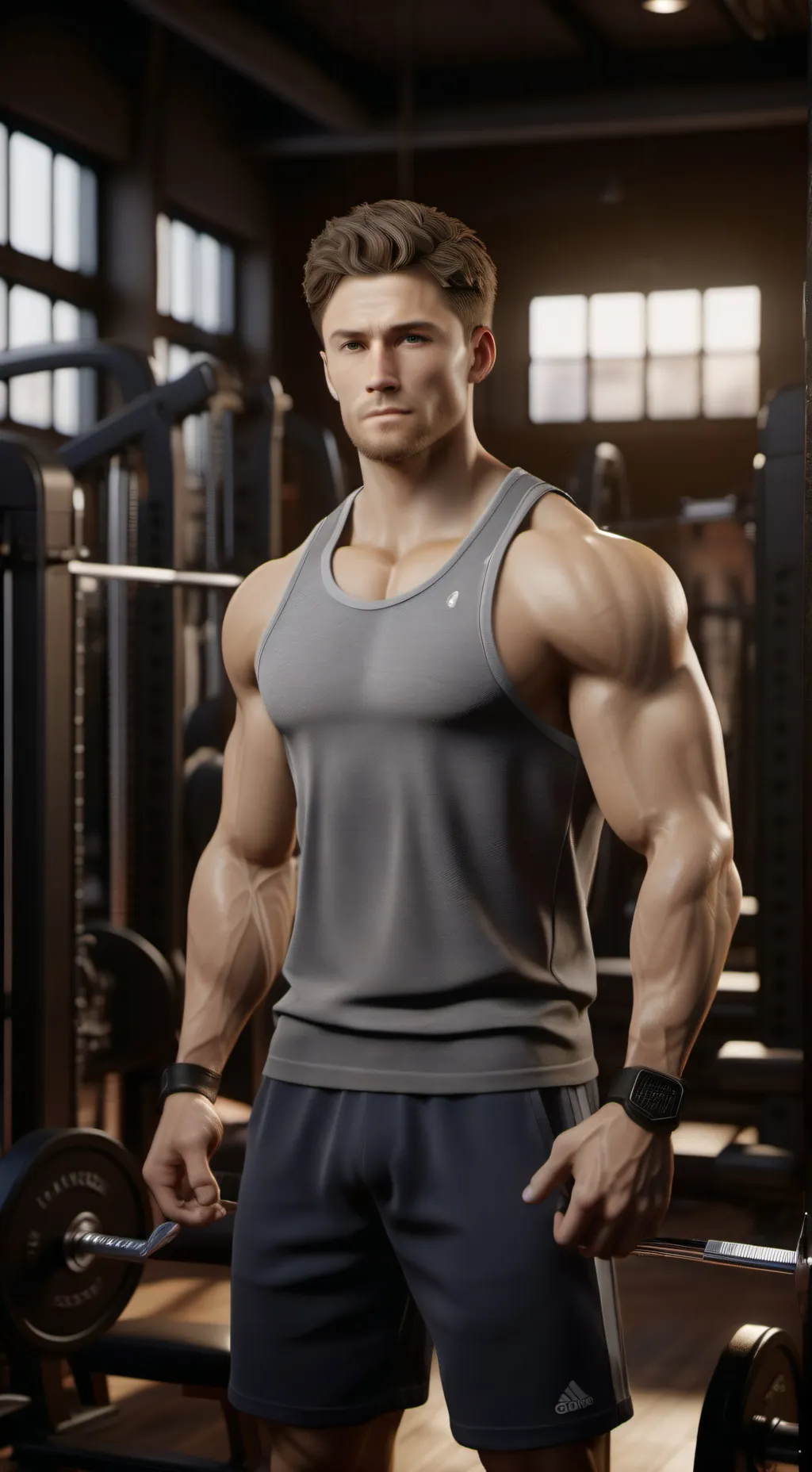 ai character: Gym bully  background