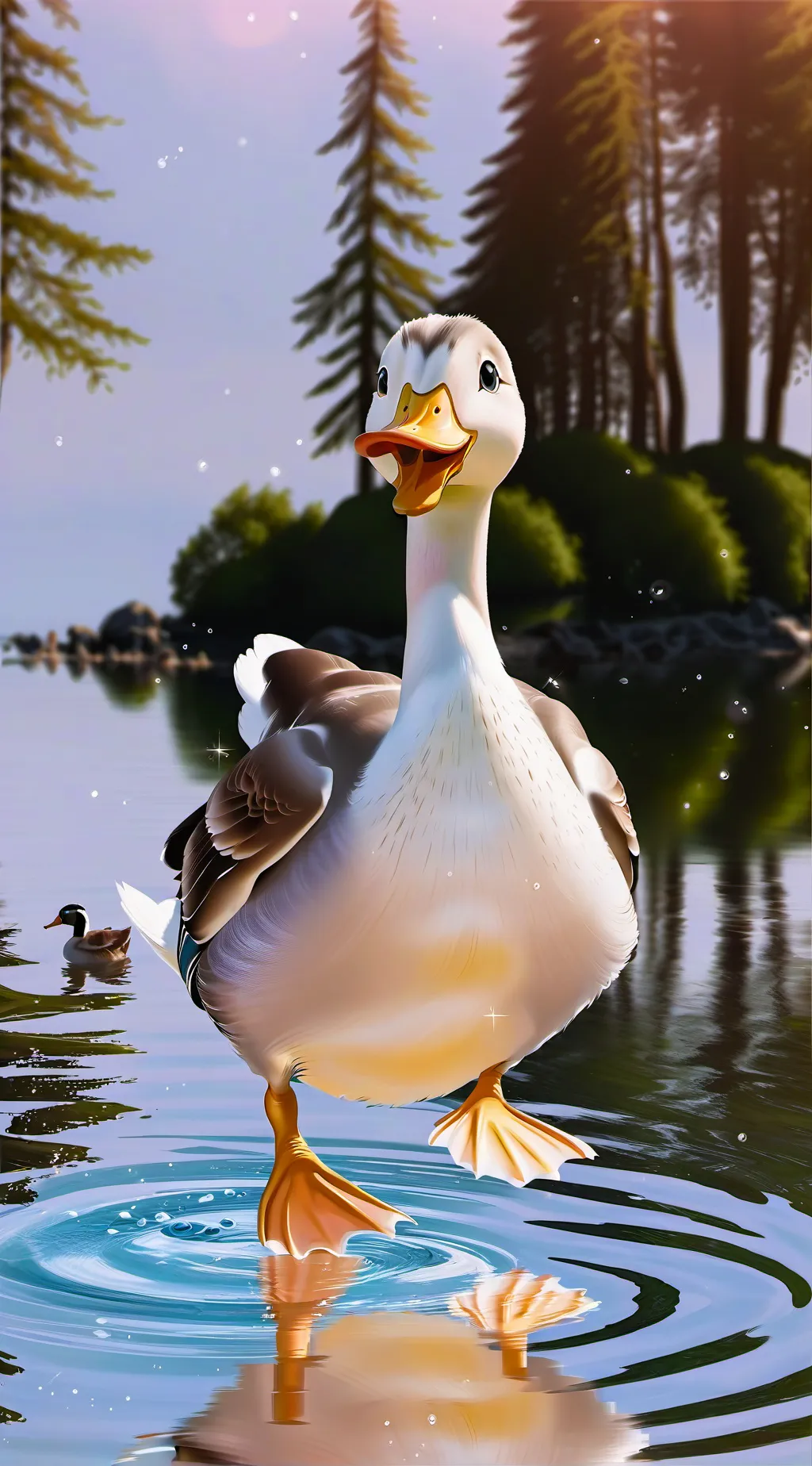 ai character: Donald Pato background