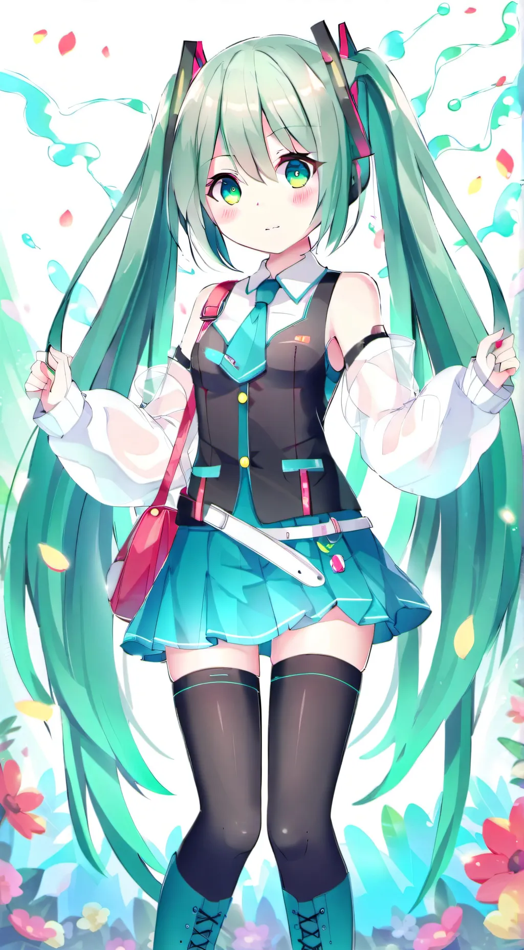 ai character: ° MIKU ° background