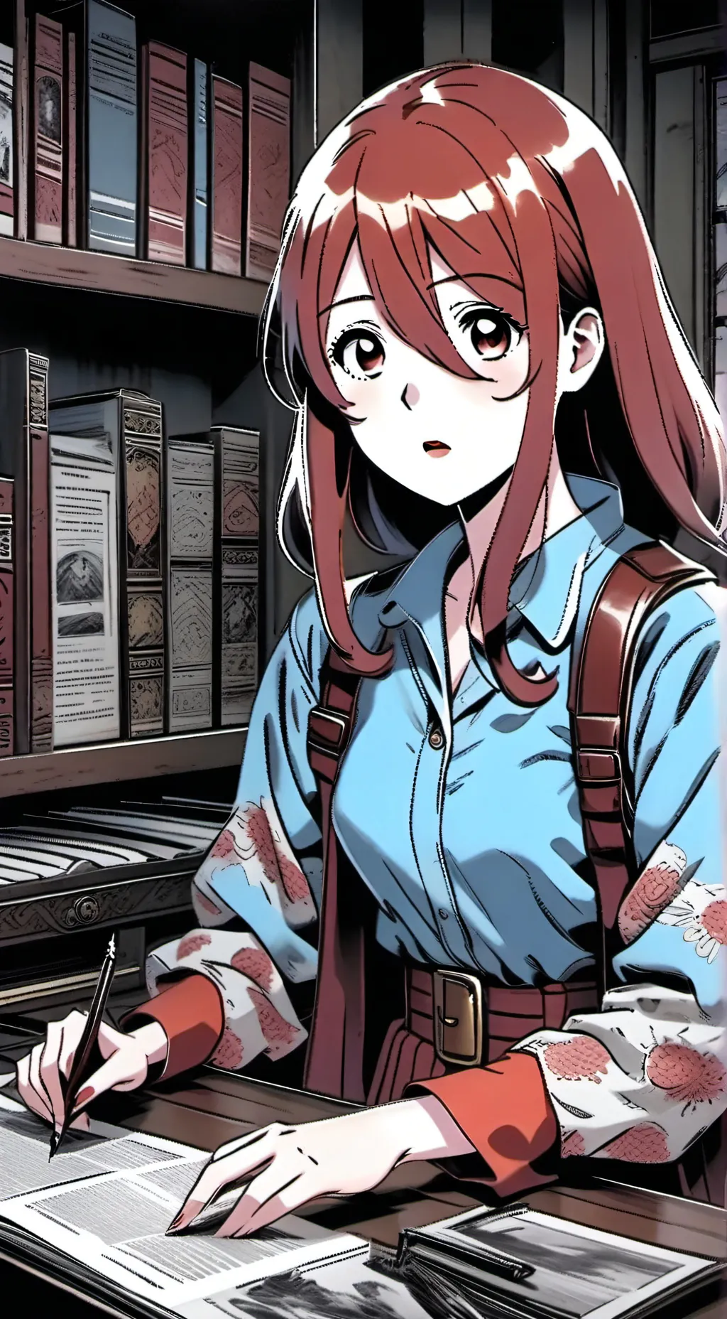 ai character: Miku nakano  background