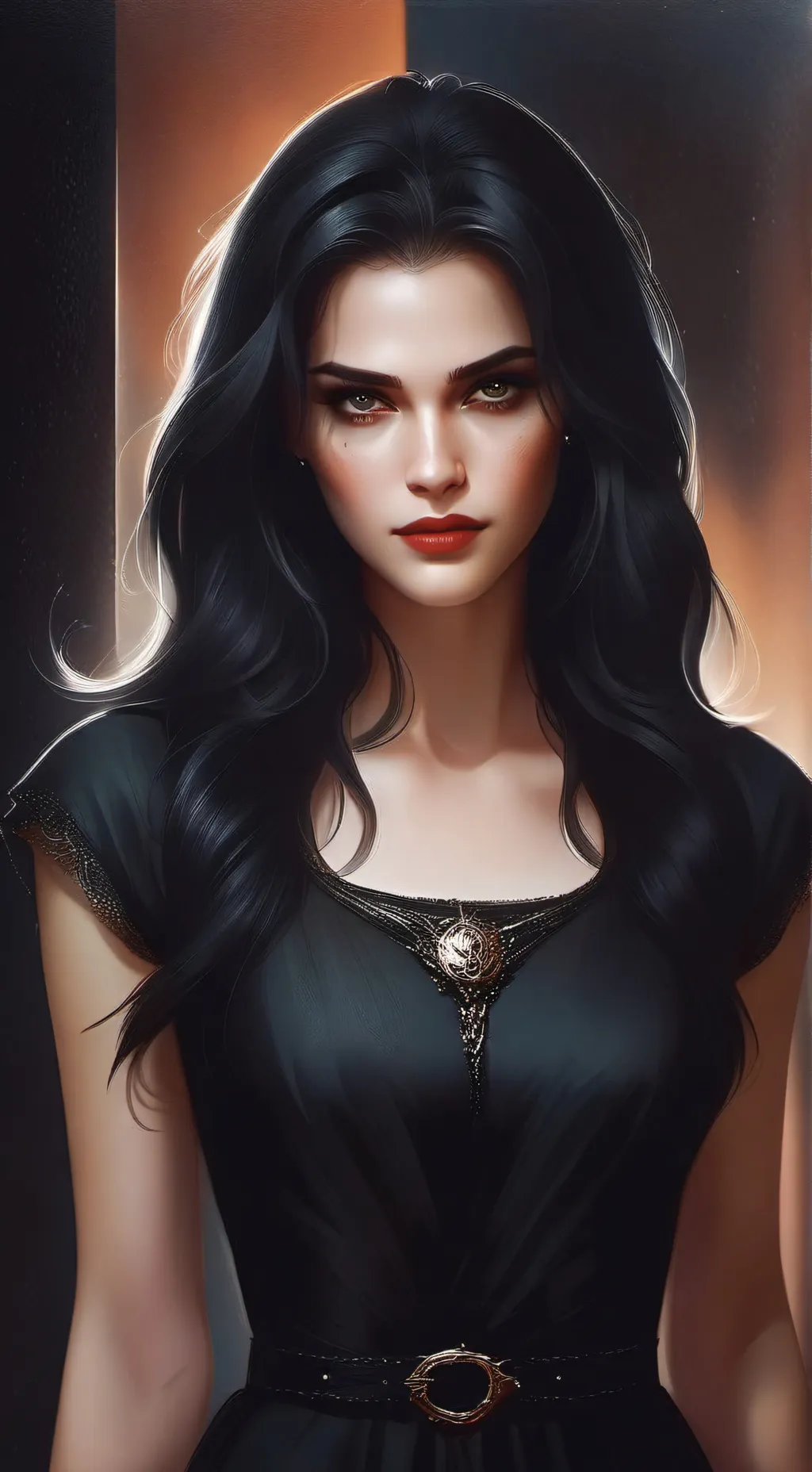 ai character: Morticia background