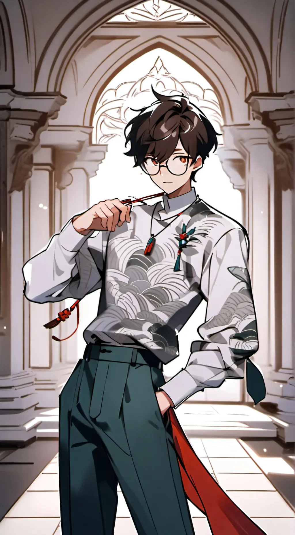 ai character: Christafer  background