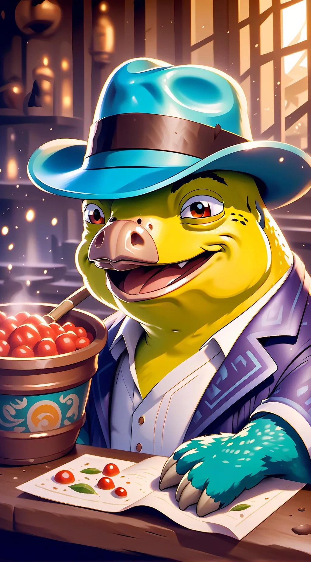 ai character: El pepe  background