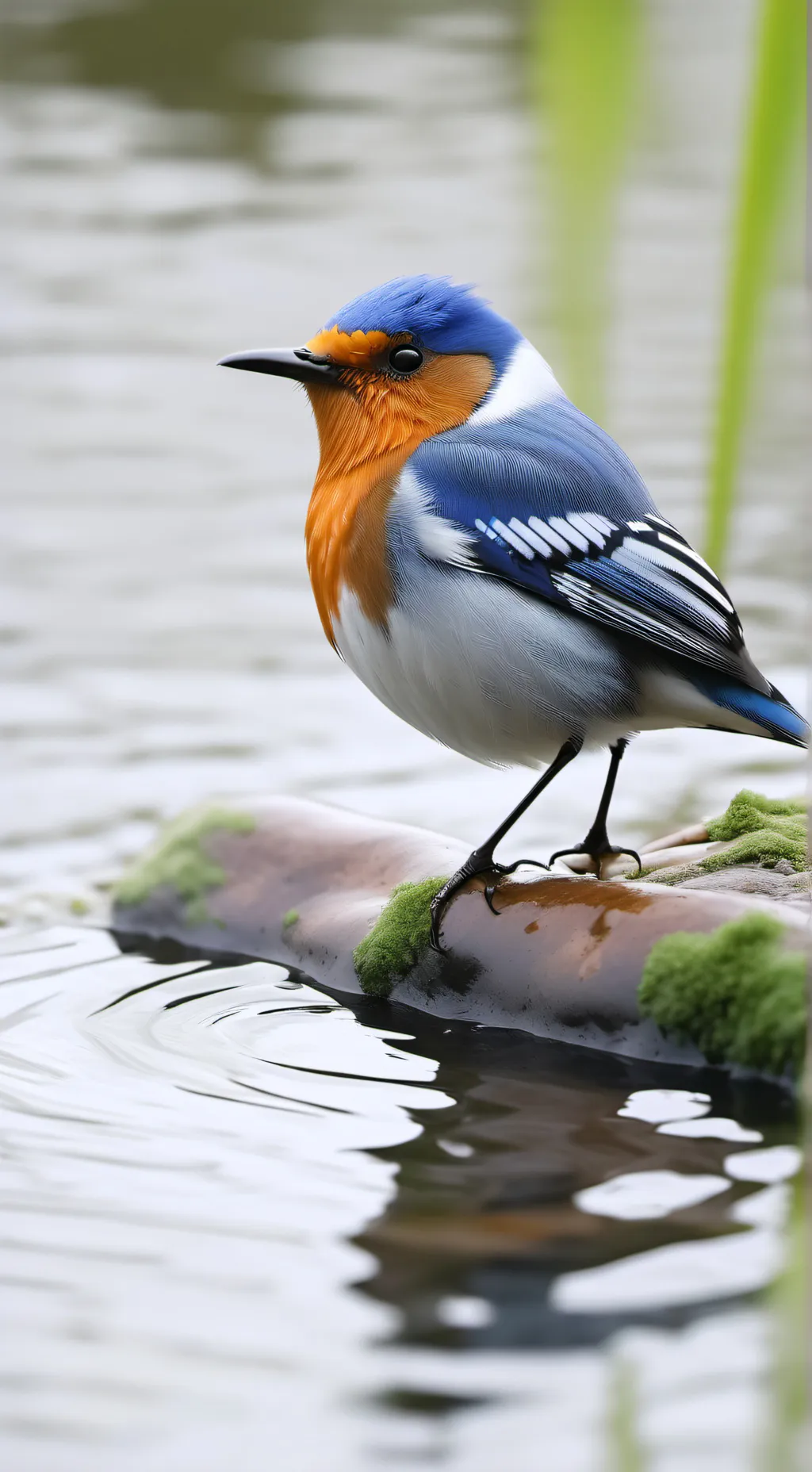 ai character: птичка  background