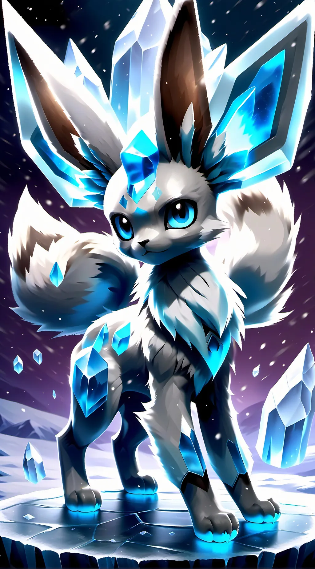 ai character: Glaceon background