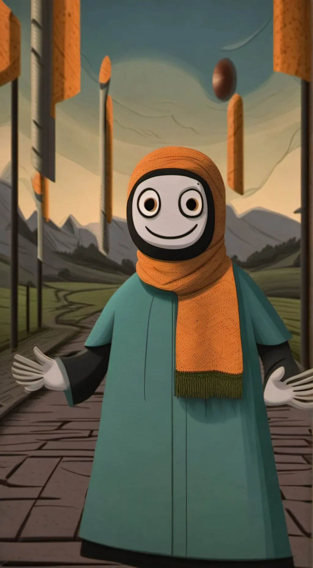 ai character: Dw pick me background