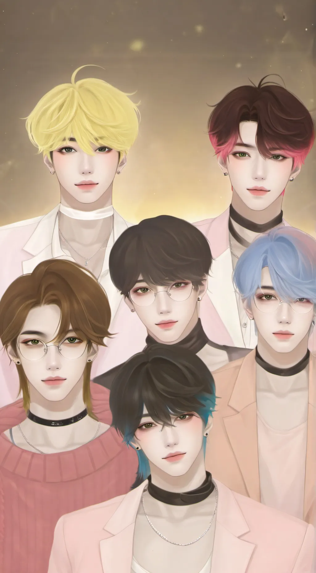 ai character: Boy Band  background