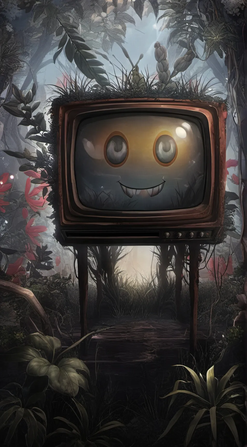 ai character: Omega Flowey  background