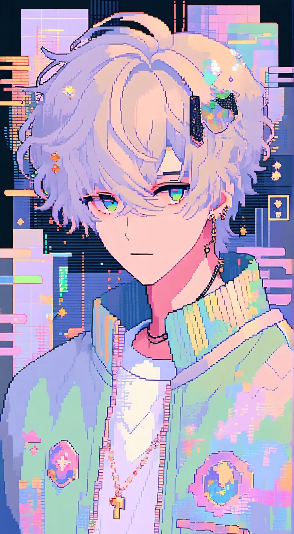 ai character: Leonardo  background