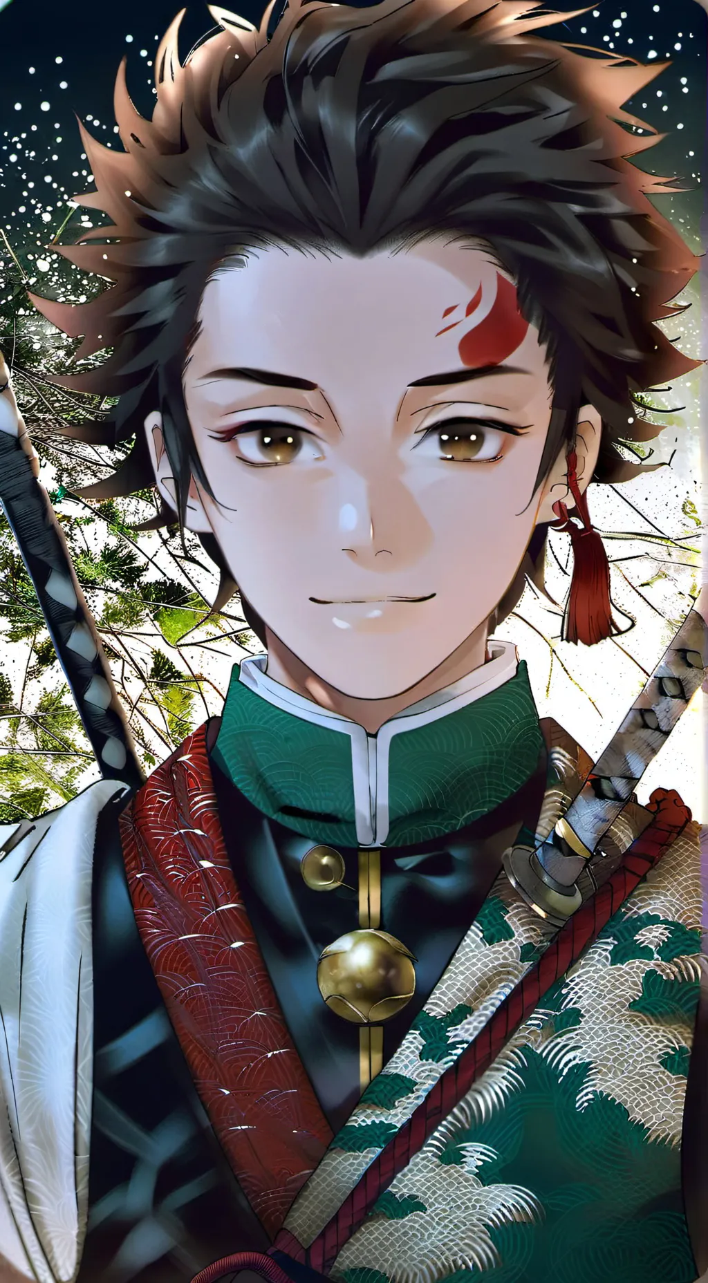 ai character: Demon slayer  background