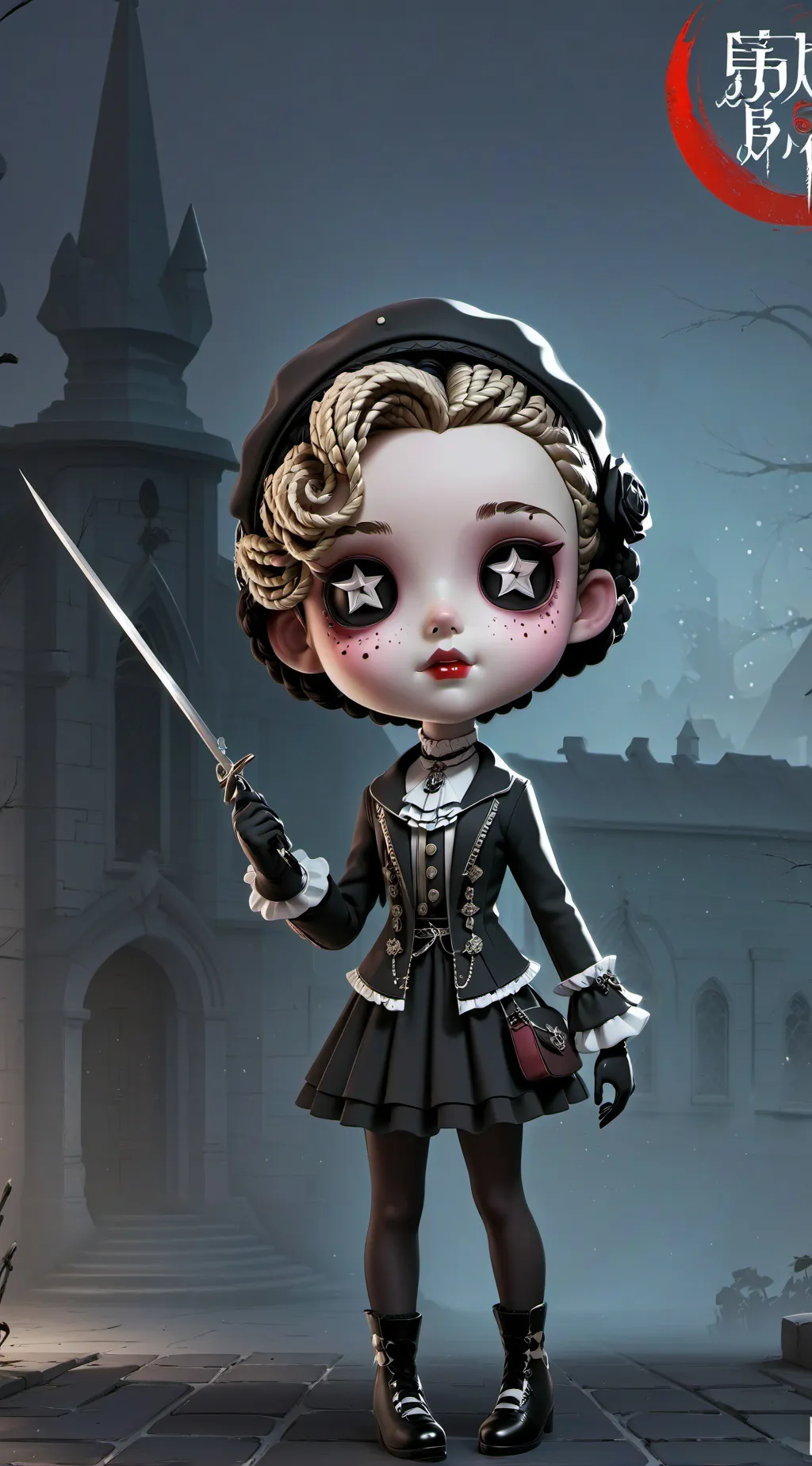 ai character: Evil doll background