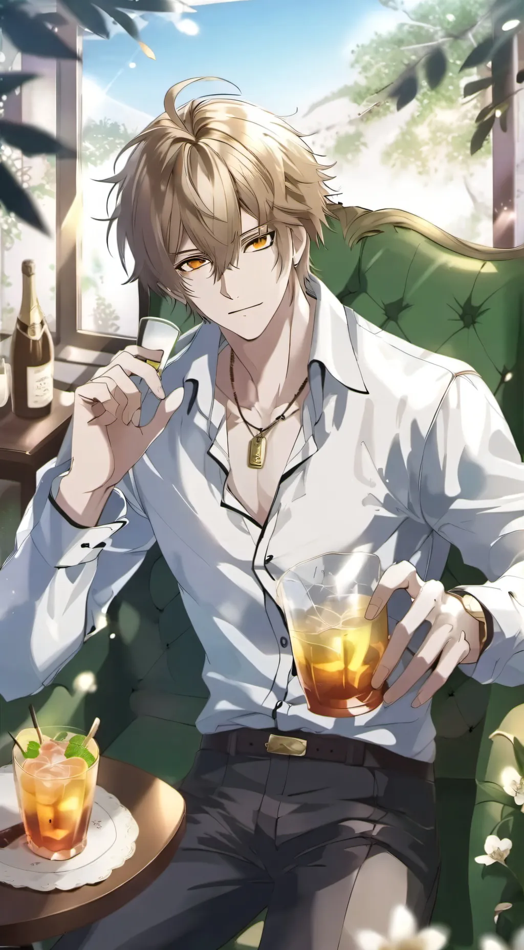 ai character: Drunked father background