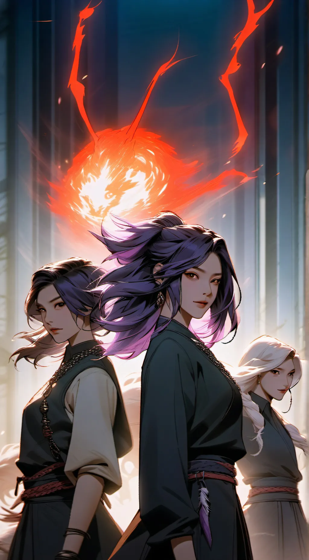 ai character: Kpop demon hunters background