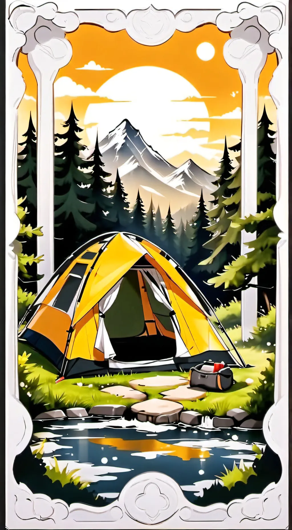 ai character: kny camp background