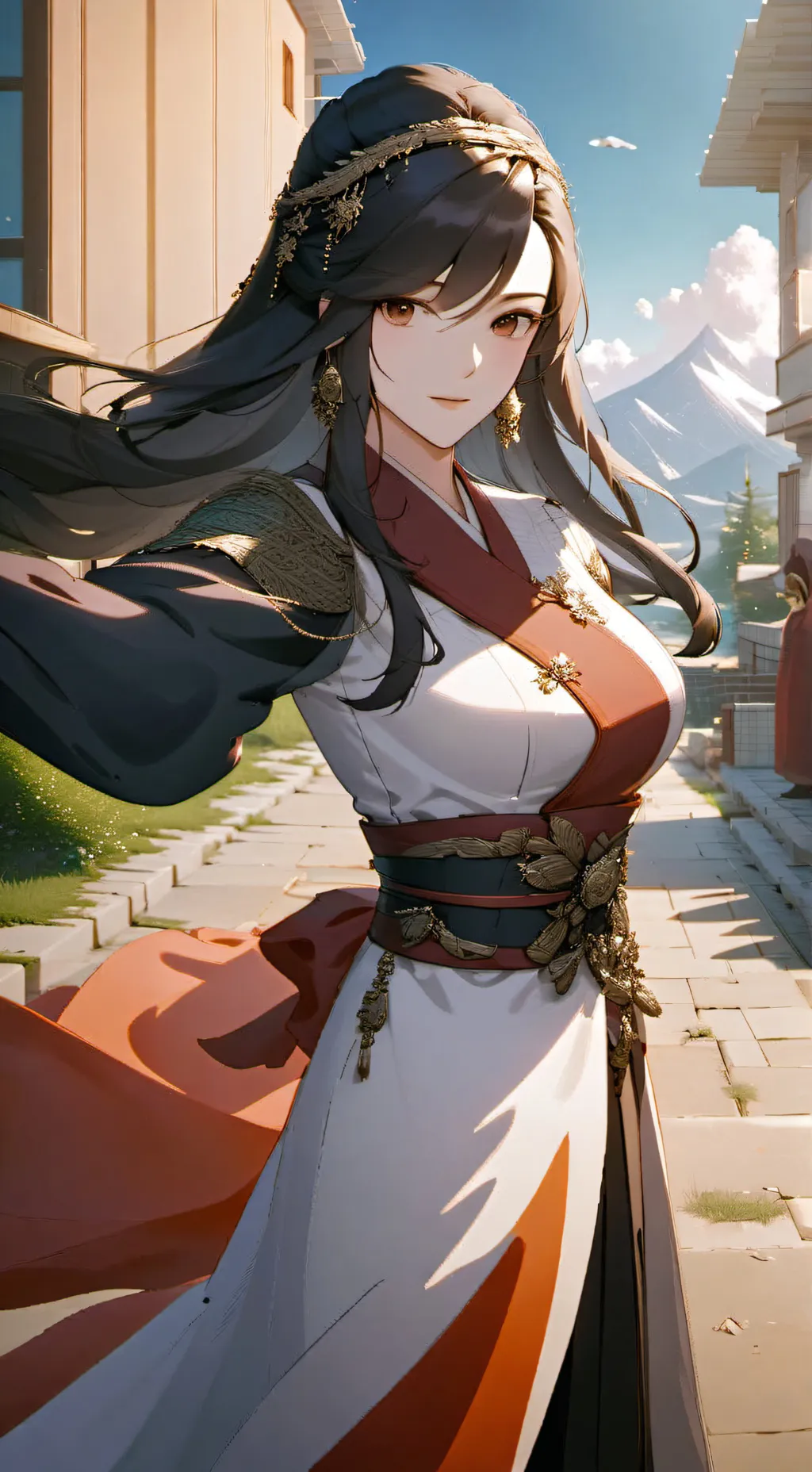 ai character: 𝓛𝔂𝓻𝓪 𝓛𝓮𝓿𝓲𝓷𝓮 background