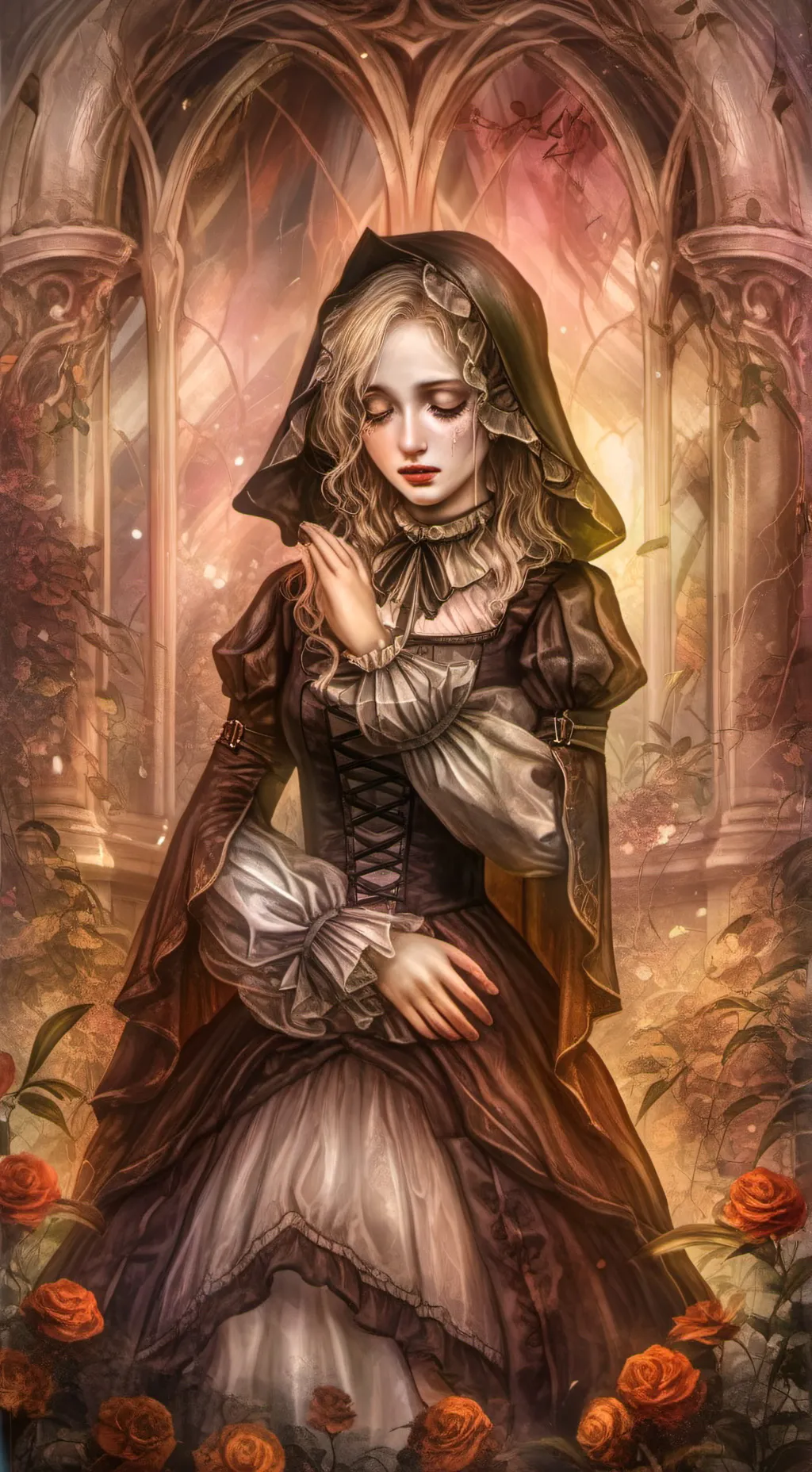 ai character: sorry I'm crying background