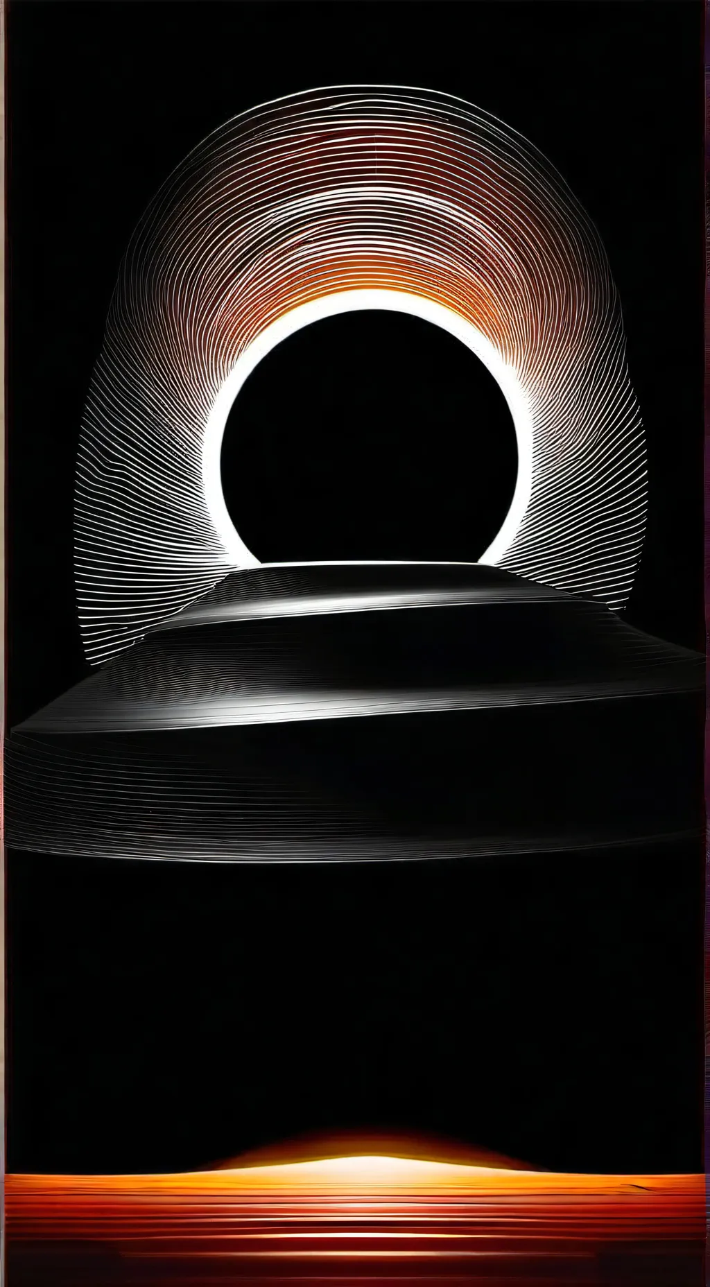 ai character: black hole background