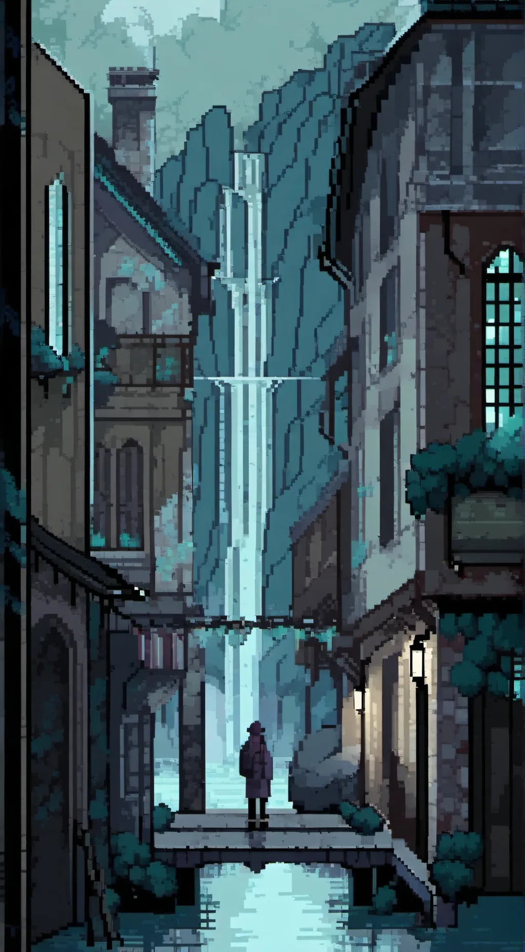 ai character: castillo infinito  background