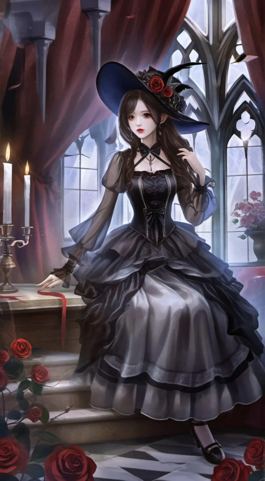 ai character: shelly uwu! background