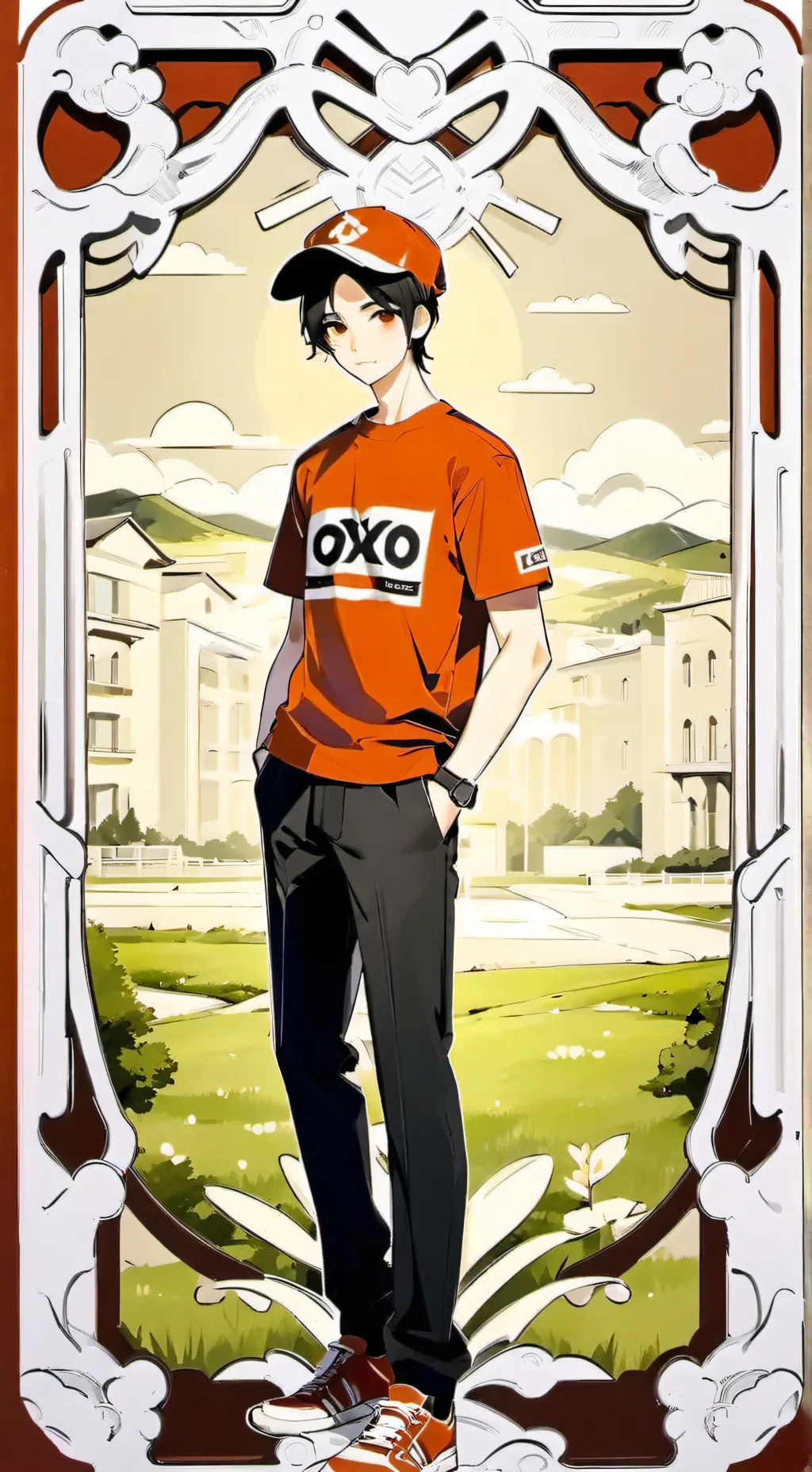 ai character: oxxo background