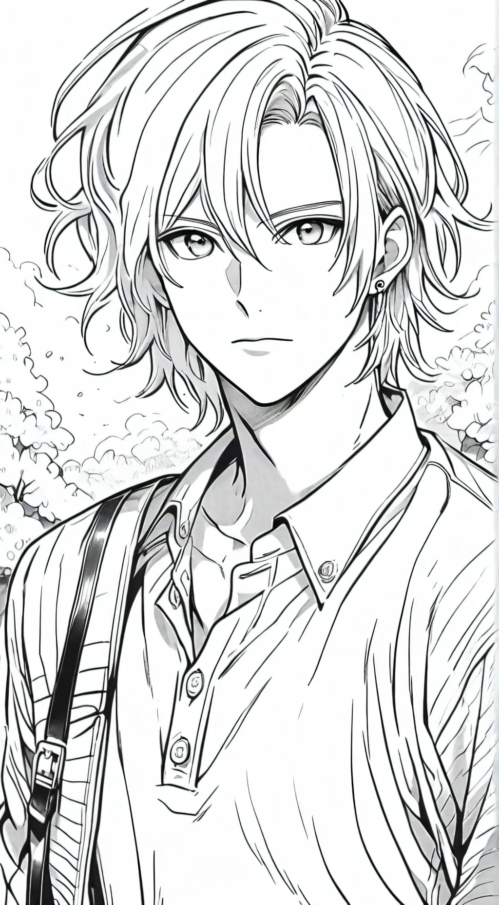 ai character: crechento background