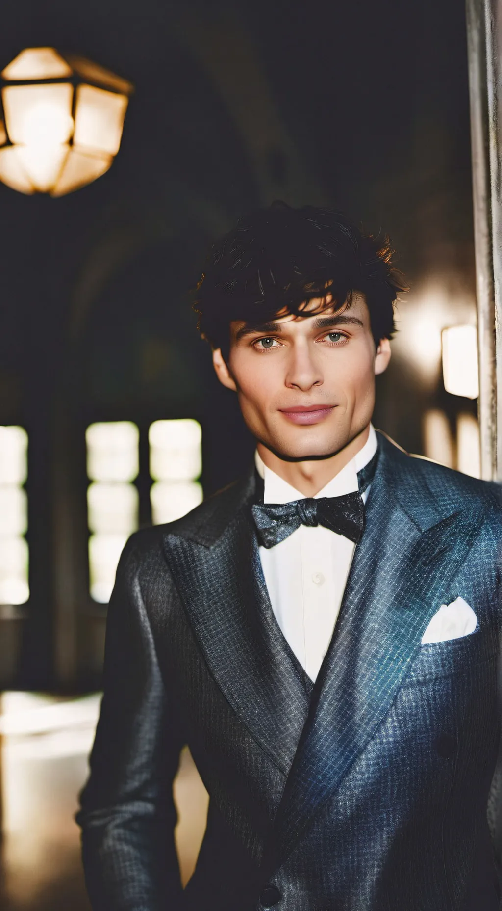 ai character: Tom Welling  background