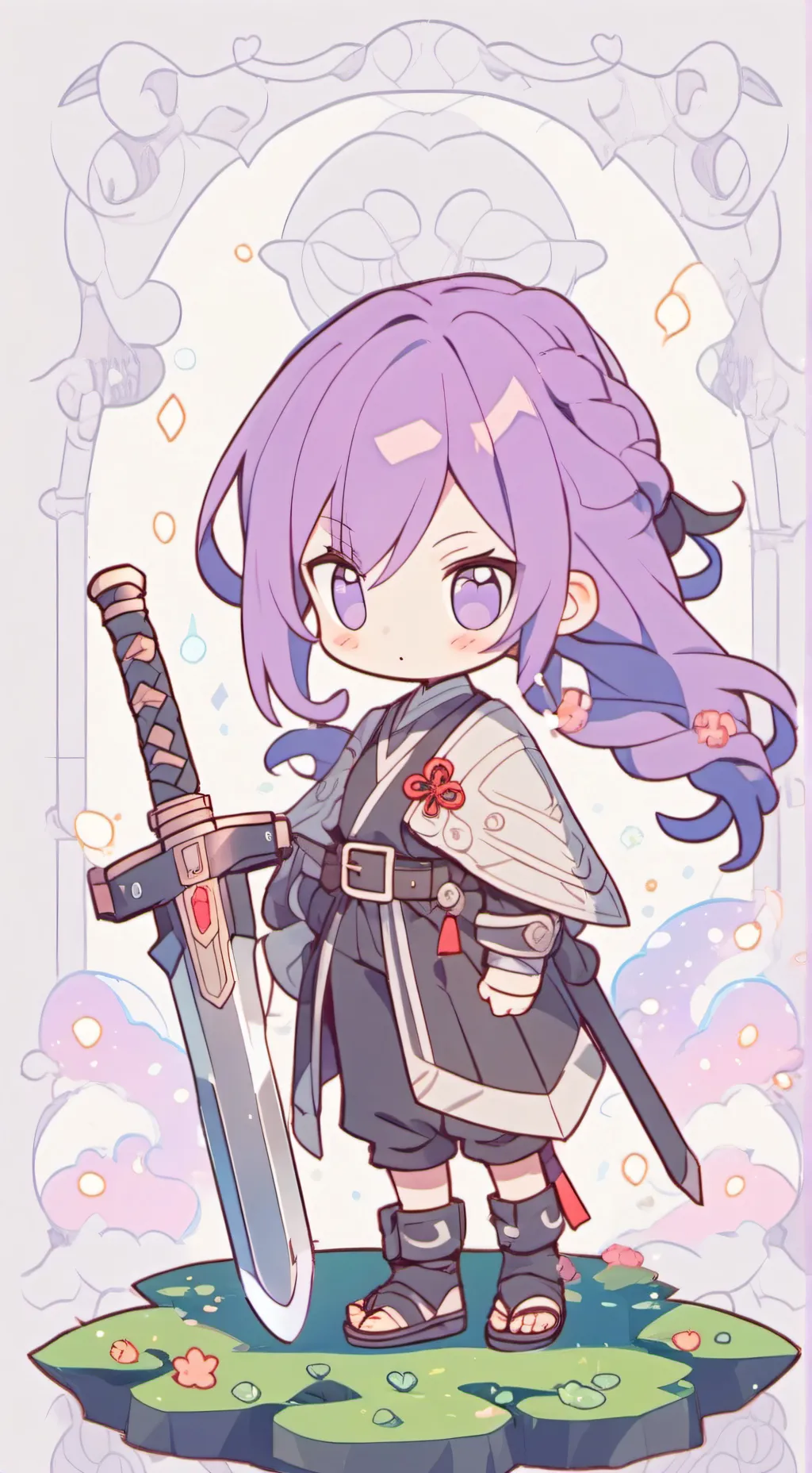 ai character: Kpop demon hunters background