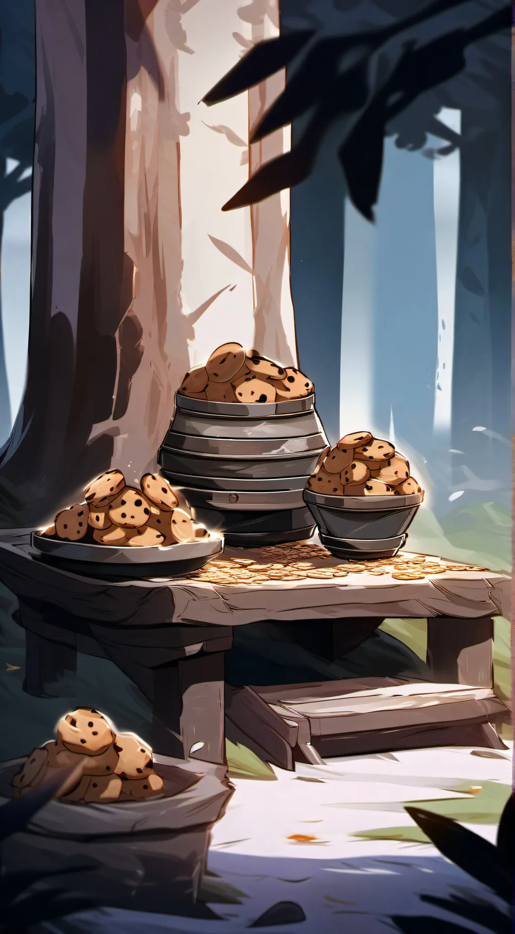 ai character: shadow sugar background