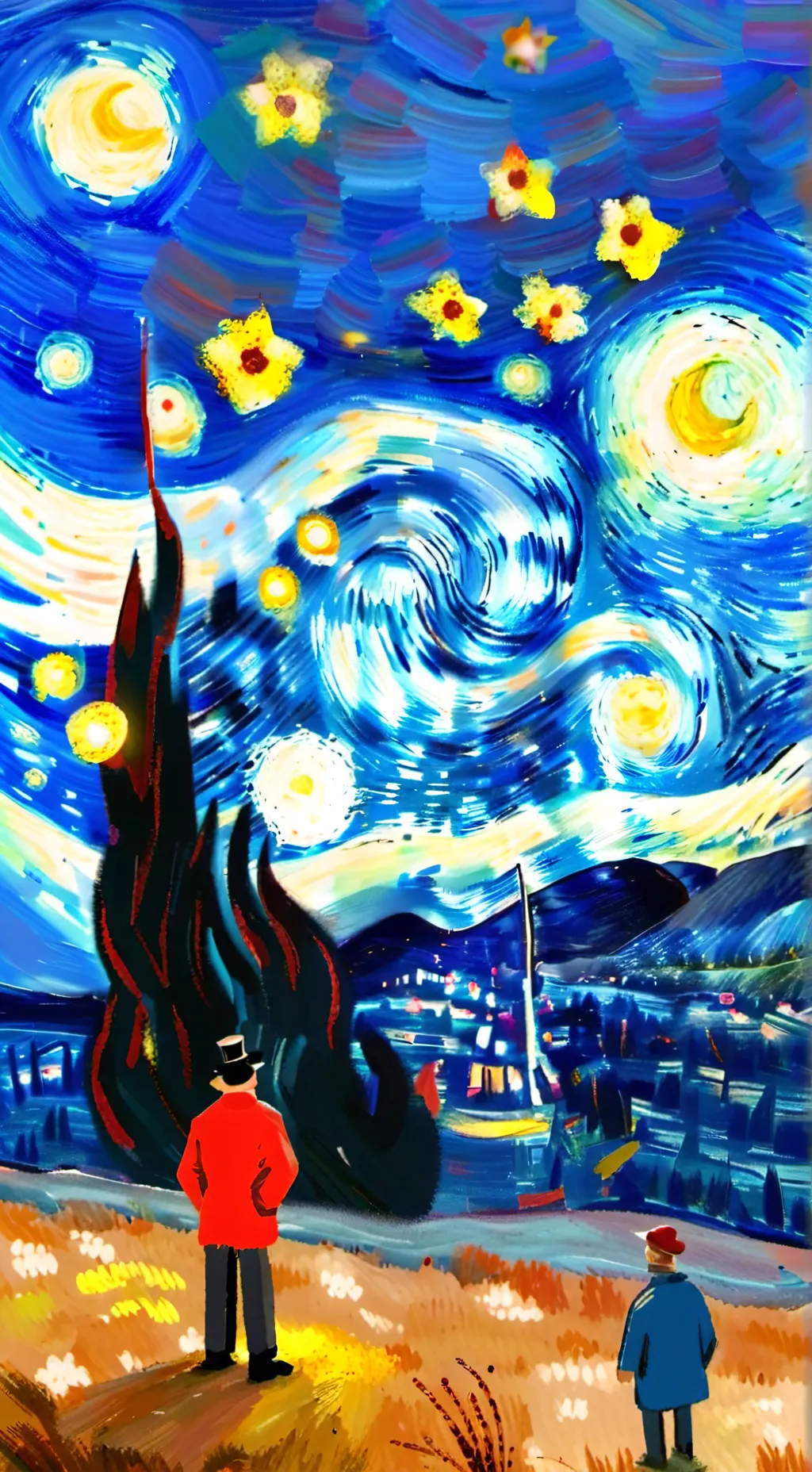 ai character: SMG4 x cube runner background