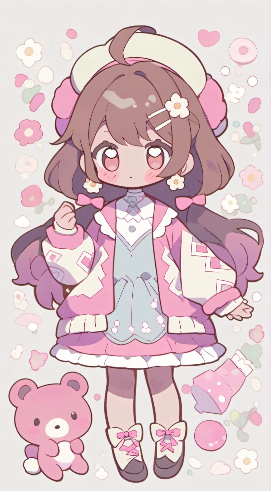 ai character: Strawberry  background