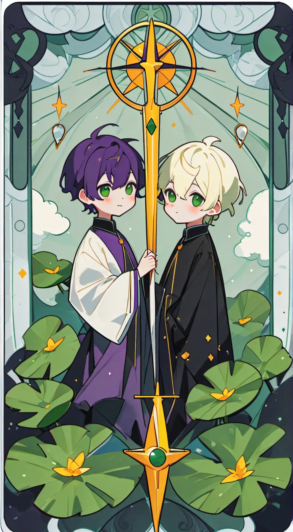 ai character: denki × shinso  background