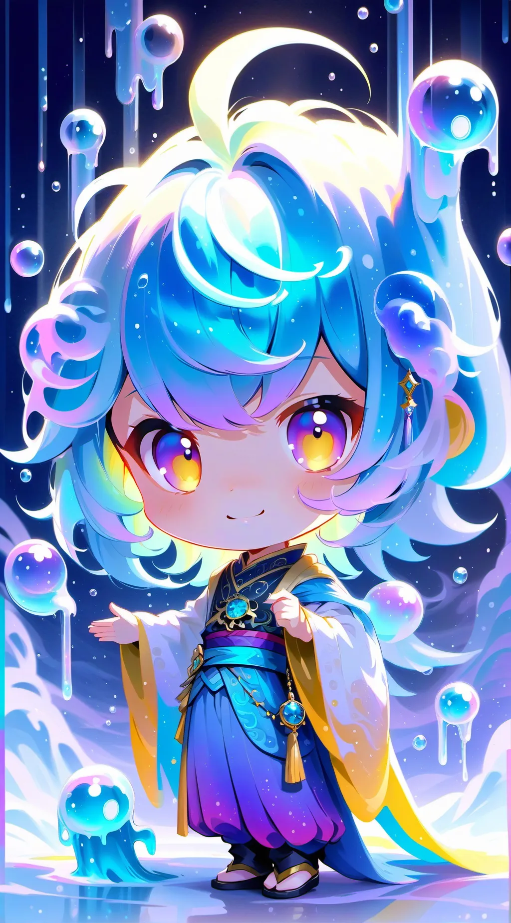 ai character: Goddes Of Bubbles background