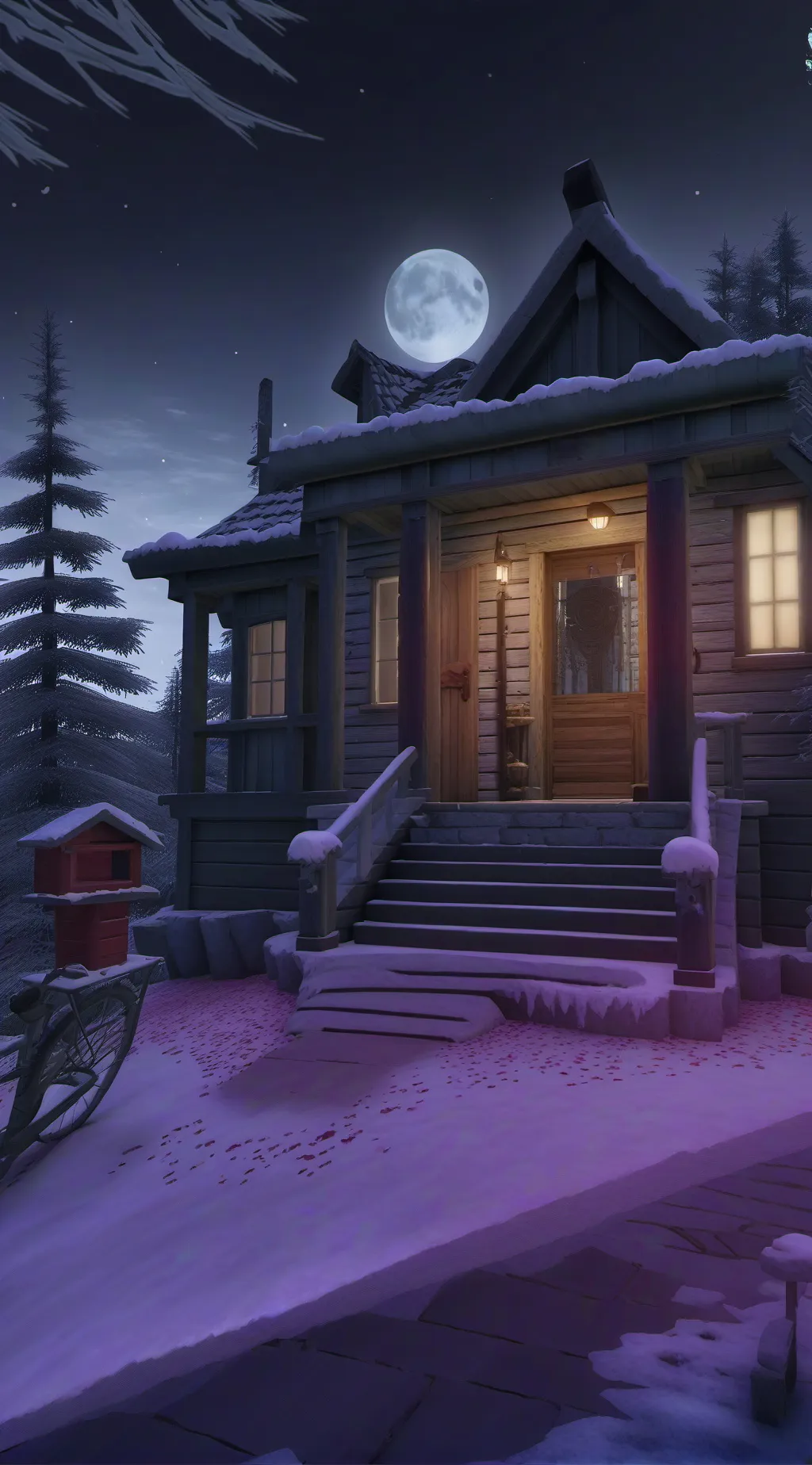 ai character: PJ girls sleepover background