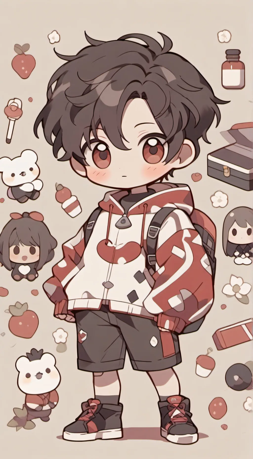 ai character: Mha prof  Sang. background