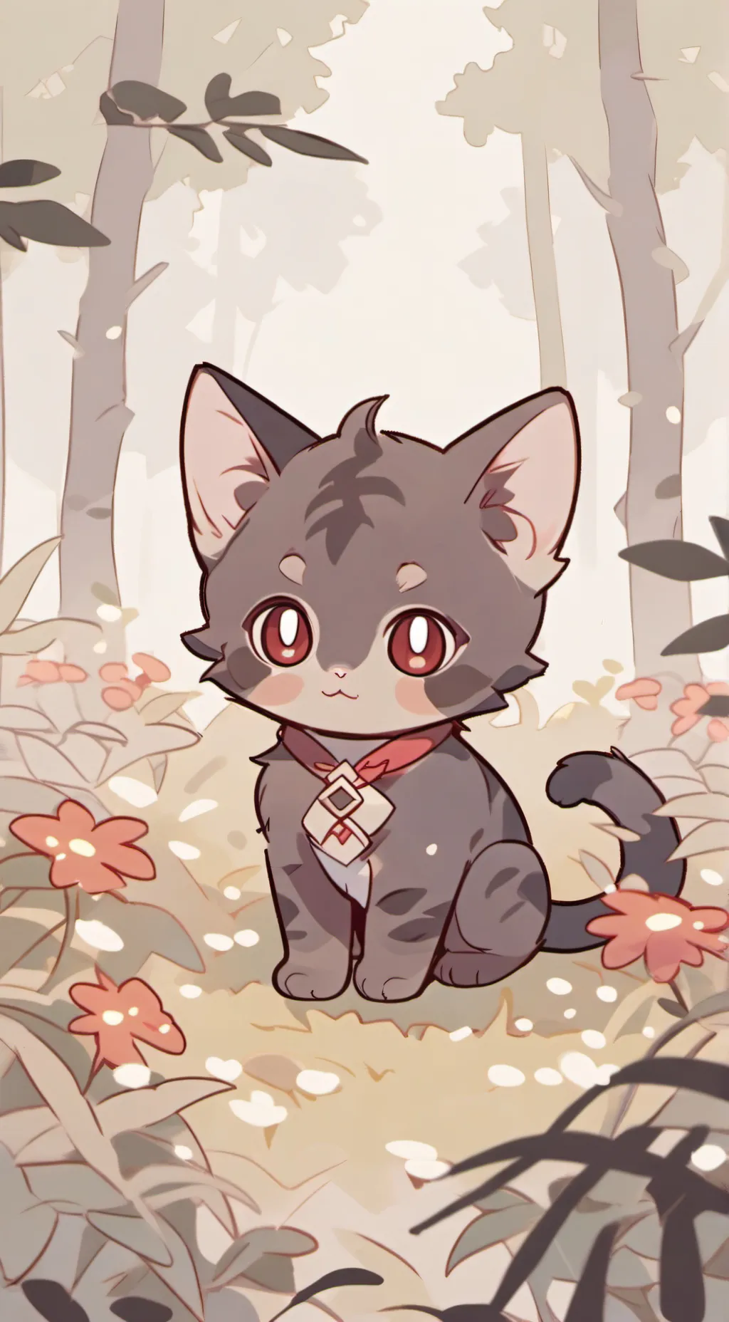 Talkie AI - Chat with Black Grass Cat 