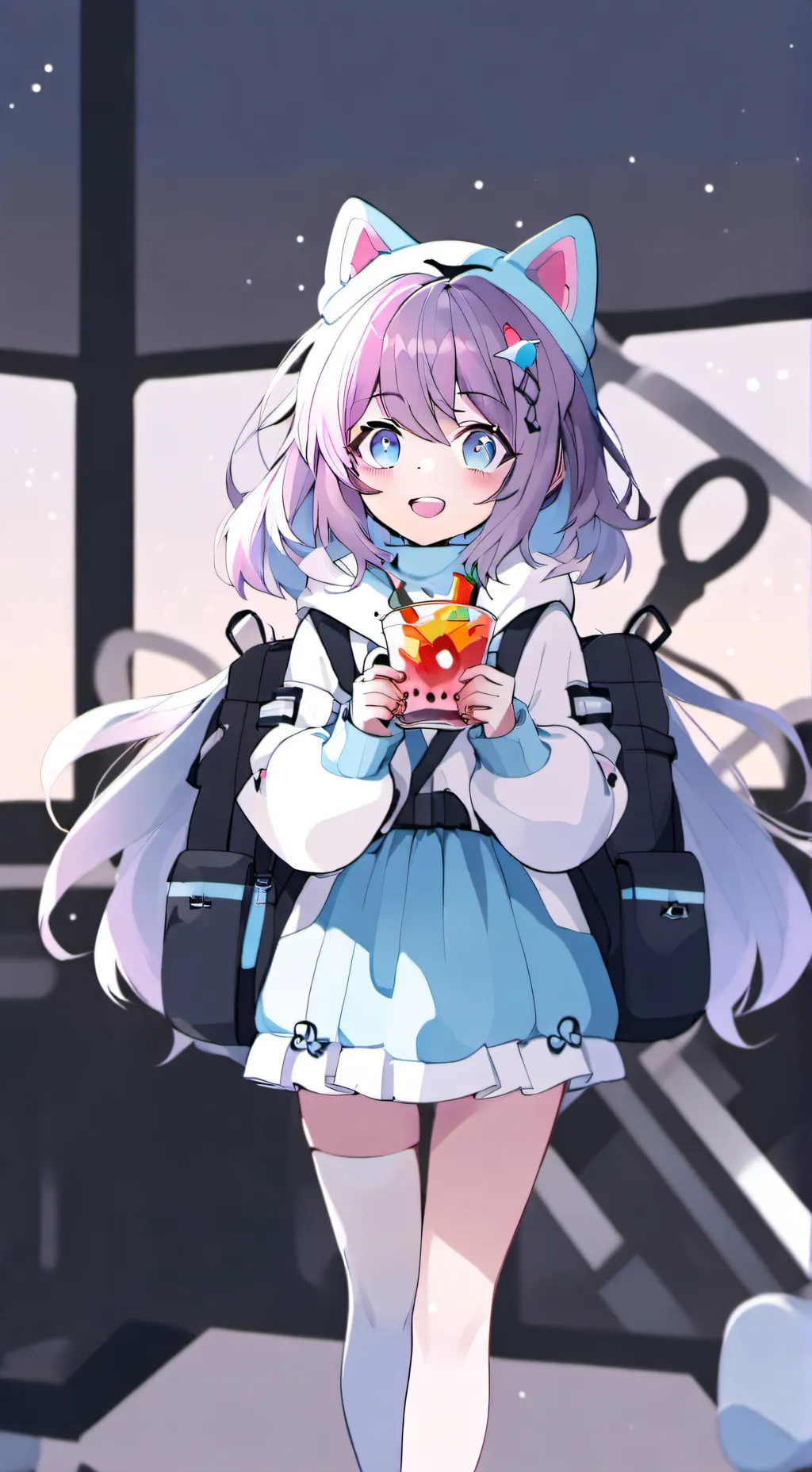 ai character: Ushi background