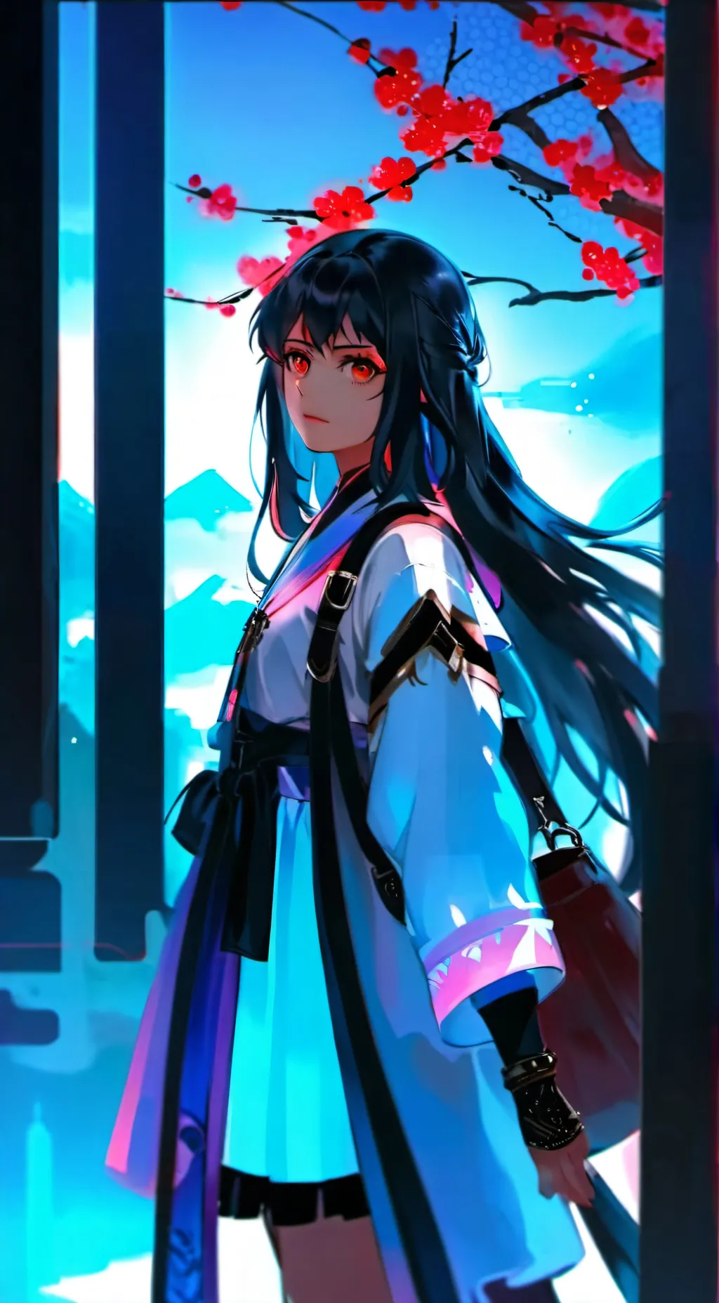 ai character: Sakura  background